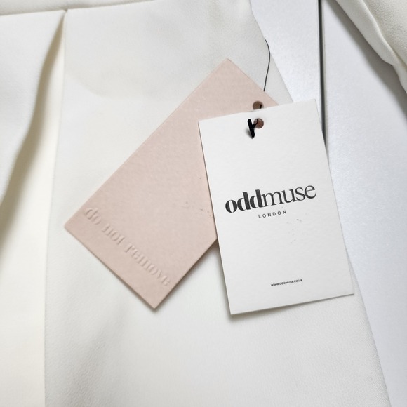 Odd Muse Womens The Ultimate Muse Pearl Dress Size XL White Square Neck Bridal - Picture 10 of 16